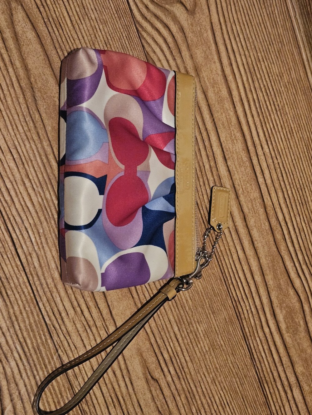 Coach Colorful Scarf Wristlet - Picture 9 of 10